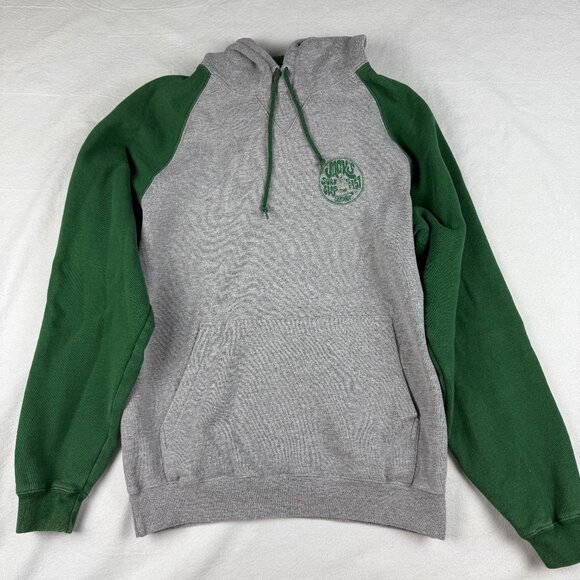 Jack's Surf Shop Gray and Green Graphic Hoodie Size M - Picture 1 of 4